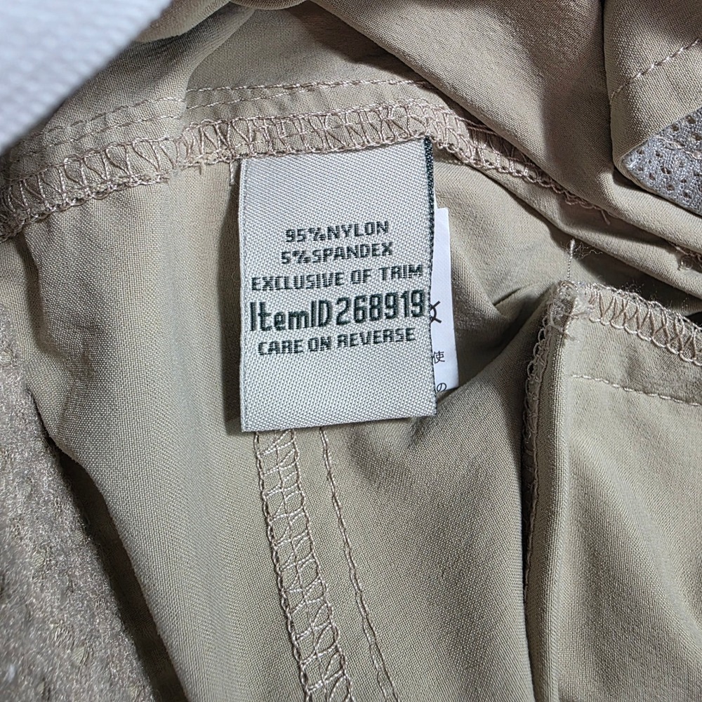 LL Bean Vista Camp Pants Womens 16 Regular Khaki Tan Hiking Outdoor 268919 - Picture 4 of 15